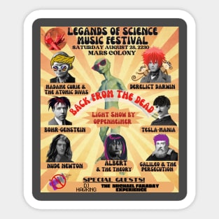 Legends of Science Music Festival Sticker